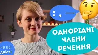 Однорідні члени речення: які розділові знаки писати? 🤔(Типове завдання ЗНО)