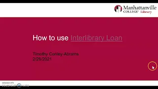 How to Use Interlibrary Loan