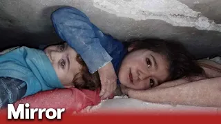 Earthquake: Child trapped under rubble in Syria rescued by white helmets