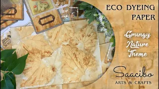 Eco Dyeing Paper No Baking Method - Grungy Nature Theme