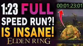 Elden Ring - WORLD RECORD Speed Run At 1:23?! This Is INSANE!