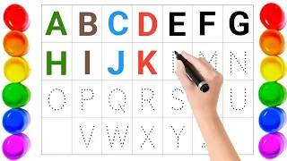 abcd in English | A to Z English Alphabets abcd | a for apple b for ball | dotted abc tracing-4