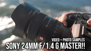 Sony 24mm f/1.4 G Master Test Footage + Sample Photos! - For a7III a7RIII a9 a7SII a6500 a6000