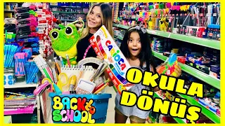 OKULA DÖNÜŞ 2021 | Okul Kırtasiye Alışverişi | Back To School - Sevimli Kardeşler Tv