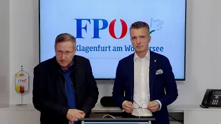 Pressekonferenz der FPÖ Klagenfurt