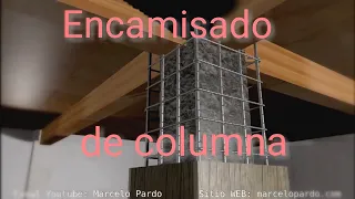 Encamisado o refuerzo de columna debilitada