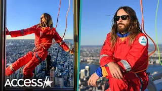 Jared Leto CLIMBS To Top Of Empire State Building