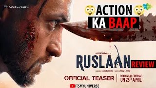 Ruslaan Official Teaser Review | Aayush Sharma, Jagapathi Babu, Sushrii | Karan B | Radha Mohan