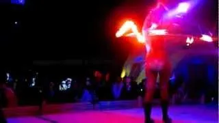 Fire hula hoop Burning man 2012
