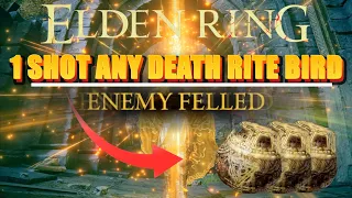 ELDEN RING | 1 SHOT ANY DEATH RITE BIRD | EASY BUFF GLITCH