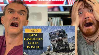 Top 5 - Most Dangerous roads in India REACTION!!