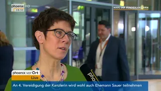 Annegret Kramp-Karrenbauer zur Wahl der Bundeskanzlerin am 14.03.18