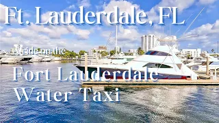 Fort Lauderdale Water Taxi Ride | Florida
