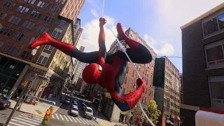 10 minutes and 40 seconds of Pro Web Swinging In Spider-man 2 (Level 1 Swing Assist)