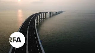 Hong Kong Mega Bridge to Mainland China Opens | Radio Free Asia (RFA)