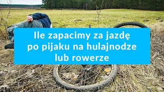 Ile zapłacimy za jazdę po pijaku na hulajnodze lub rowerze