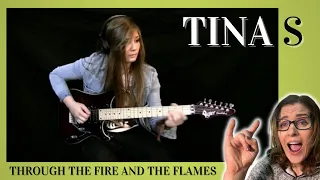 LucieV Reacts to Tina S - Through The Fire And The Flames (DragonForce Cover)