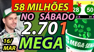 Mega Sena 2701: Dicas para Mega de Sábado 16/3