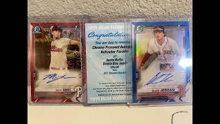 RECAP! 2021 Bowman Jumbo 3 Case Player Break 4/30/21