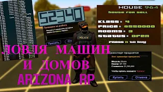 ЛОВЛЯ МАШИН/ДОМОВ НА ARIZONA RP! (GTA SAMP)