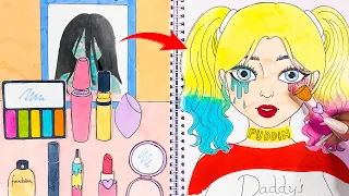 [🐾paper diy🐾] Wednesday Makeup Blind Bag 💄💋 #Wednesday Makeup Compilation 놀이 종이 | ASMR DIY Paper #13