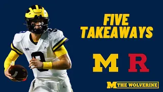 Five Takeaways From Michigan's 52-17 Win Over Rutgers | Wolverines | Scarlet Knights