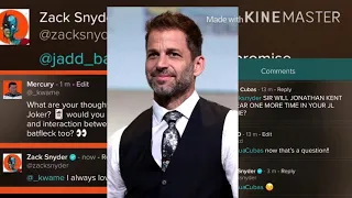 Zack Snyder Answering Justice League Fan Questions.