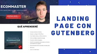 Cómo Crear una Landing Page en Wordpress con Gutenberg | David Navarro