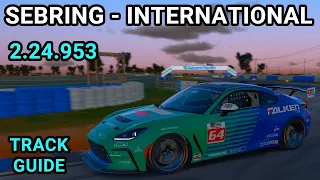 Track Guide Toyota GR86 Sebring - international iRacing