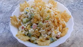 Крабовый салат с чипсами  /  Crab salad with chips