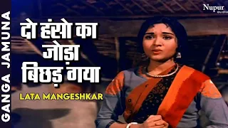 Do Hanson Ka Joda Bichad Gayo Re | Lata Mangeshkar | Bollywood Sad Song | Ganga Jamuna (1961)