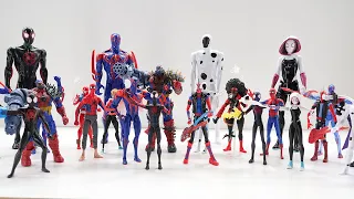 Unboxing COMPLETE SET Spider-Man Across The Spider-Verse Toy Action Figures | Core, Legends, Funko