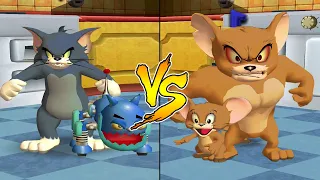 Tom and Jerry in War of the Whiskers HD Tom & Robot Cat Vs Jerry & Monster Jerry (Master Difficulty)