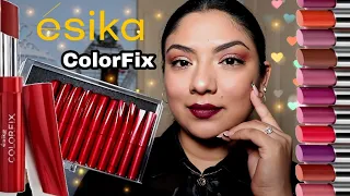 ESIKA COLORFIX 💋💄‼️ LABIALES EN BARRA DE LARGA DURACIÓN || COLORFIX MAXTIME || Pao Pajarito Beauty