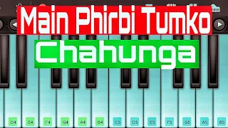 Phir bhi tumko chahunga ||| slow version, easy mobile piano