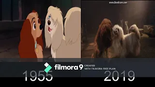 Lady And The Tramp - He's A Tramp (1955 - 2019 Comparison)