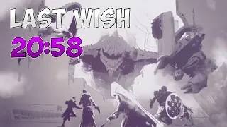 Destiny 2: Last Wish Speedrun [20:58] WR