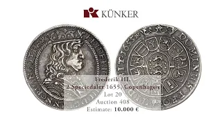 Künker Sommer-Auktionen 408-409: Dänische Münzen aus einer nordeuropäischen Sammlung