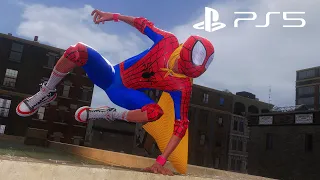 Spider-Man 2 PS5 - Into The Spider-Verse SB Suit Free Roam Gameplay  (60FPS)