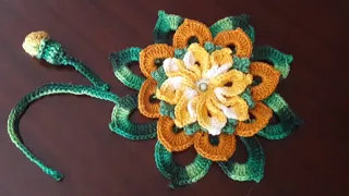 Crochet 3D Flower Motif for any pattern