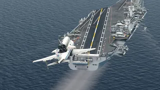 Worst Planes Landing On Aircraft Carrier | XPlane11