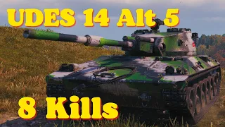 World of tanks UDES 14 Alt 5 - 3,9 K Damage 8 Kills, wot replays