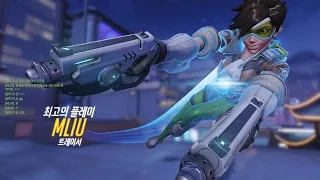 오버워치 : 트레이서 펄스폭탄 2+1 킬 POTG - 리장 타워 20160426