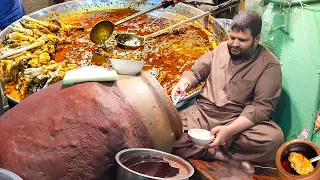 Peshawari Nashta - Sheikh Siri Paye, Pakistan Street Food | Sheikh Paye Farosh | Peshawari Siri Paye