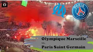 Olympique Marseille vs. Paris Saint Germain (PSG) 24.10.2021 choreo ultras