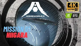 Homeworld 3 (Walkthrough GamePlay) [MISSION 01 - HIIGARA] 4K UHD 60FPS