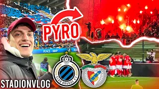 BENFICA Fans TAKEOVER Stadium Club Brugge In Champions League