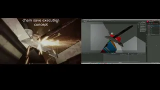 Chain Combat Knife Save Execution Concept side by side - CHAIN Roblox