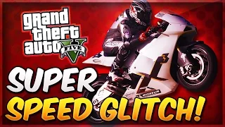 GTA 5 Glitches - SUPER SPEED GLITCH! Secret Motorcycle Trick (Fastest Way To Travel In GTA 5 Online)