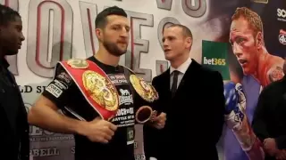 CARL FROCH & GEORGE GROVES IN HEATED HEAD-TO-HEAD @ FINAL PRESS CONFERENCE / FROCH v GROVES